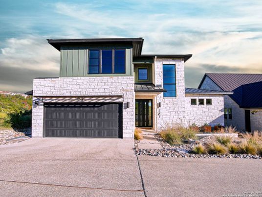 Attached, Exterior, Facade, Modern