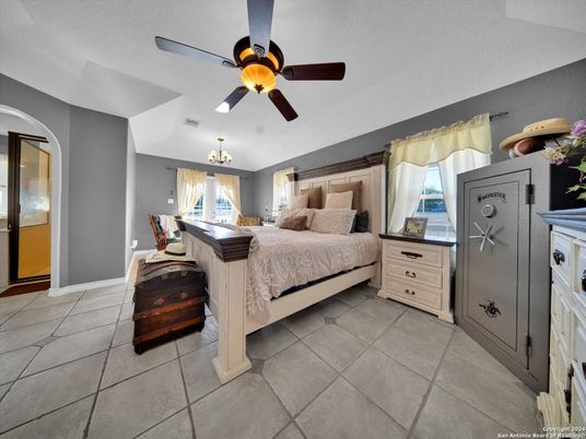 Bedroom, Chandelier, Interior