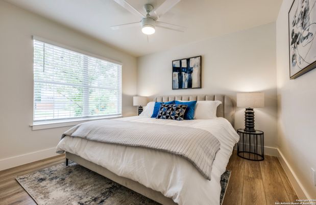 Bedroom, Interior, Wood Texture Flooring