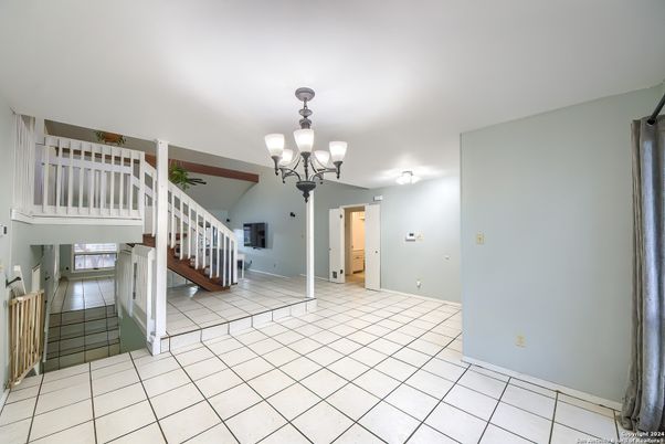 Chandelier, Empty room, Interior