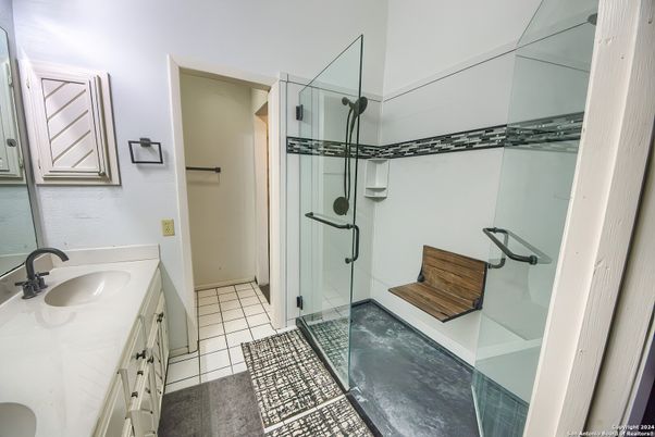 Bathroom, Dual Sink Vanities, Glass Shower, Interior