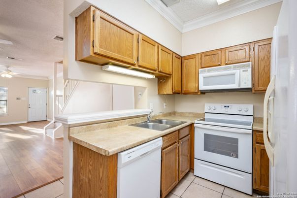 Interior, Kitchen, Wood Texture Flooring