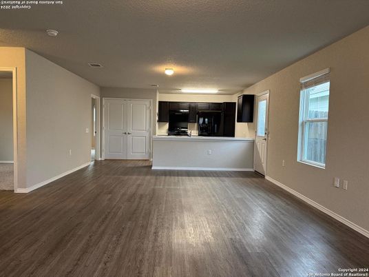 Empty room, Interior, Kitchen, Wood Texture Flooring