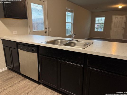 Interior, Kitchen, Wood Texture Flooring