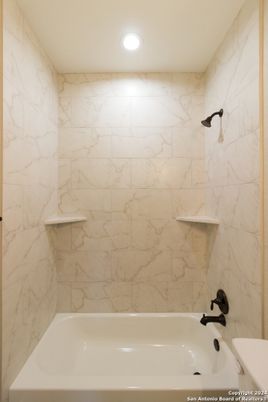 Bathroom, Interior, Marble Walls, Recessed Lighting