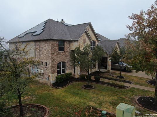 Backyard, Exterior, Facade, Brick Facade, Solar Panels, French Provincial