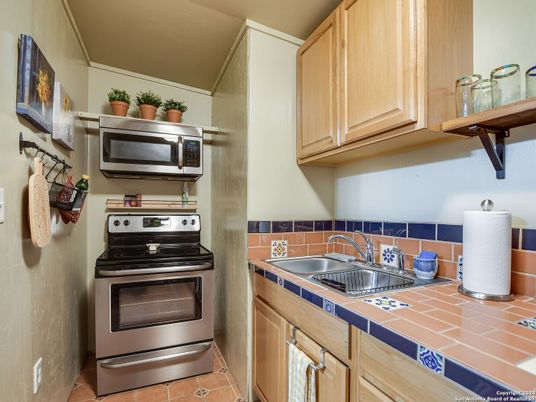 Interior, Kitchen, Stainless Steel Appliances, Tile Countertops