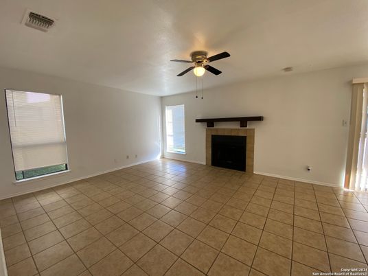 Empty room, Fireplace, Interior