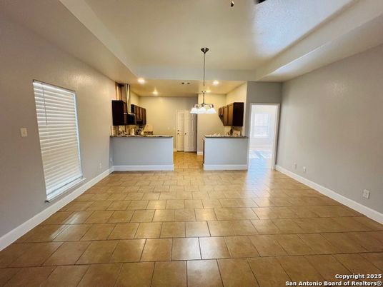Empty room, Interior, Kitchen, Pendant Lights, Recessed Lighting