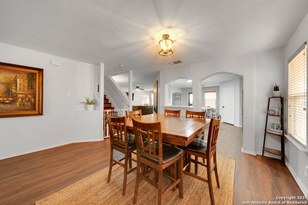 Dining room, Interior, Wood Texture Flooring