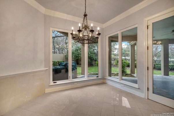 Chandelier, Empty room, Interior
