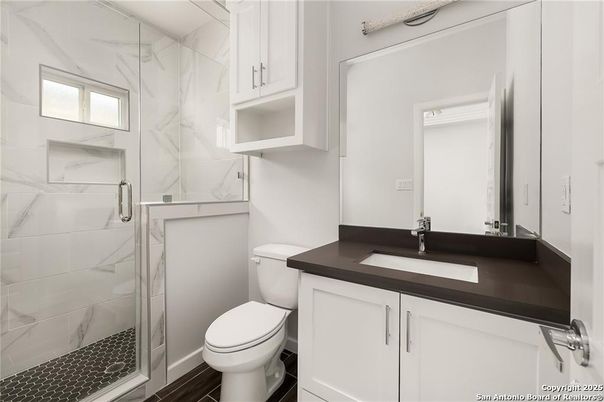 Bathroom, Glass Shower, Interior, Marble Walls