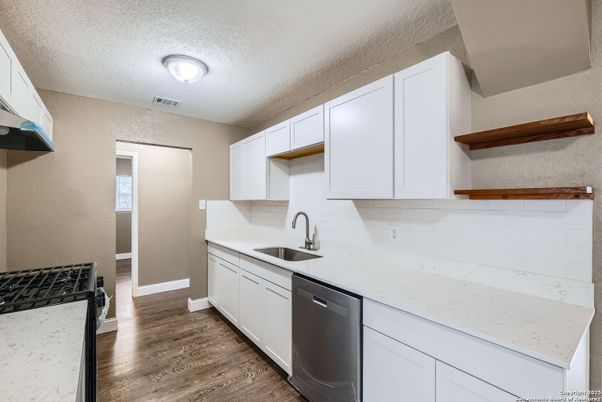 Interior, Kitchen, Wood Texture Flooring