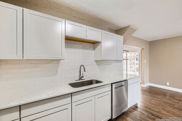 Interior, Kitchen, Wood Texture Flooring