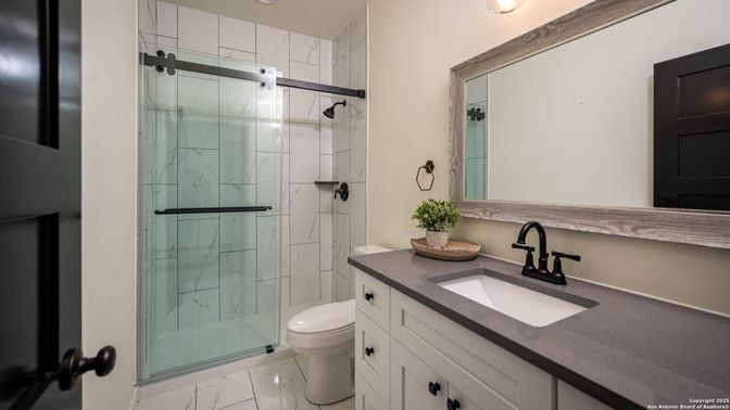 Bathroom, Glass Shower, Interior, Marble, Marble Walls