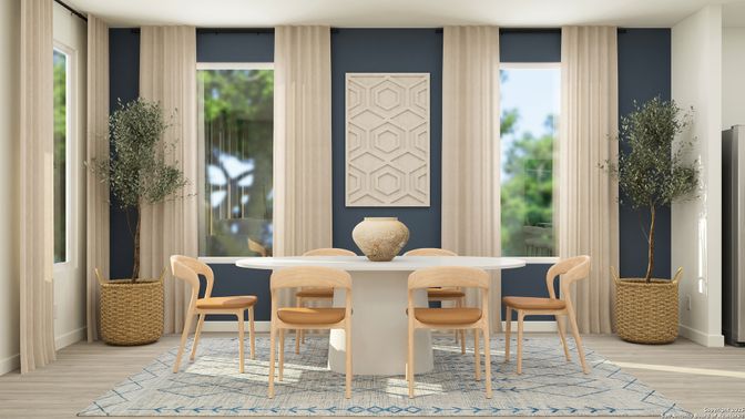 Dining room, Interior, Wood Texture Flooring