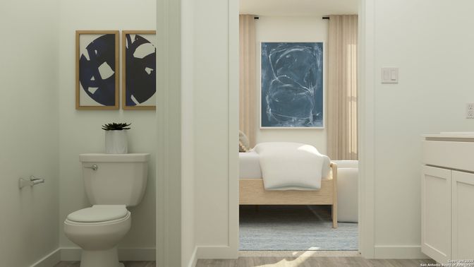 Bathroom, Interior, Wood Texture Flooring