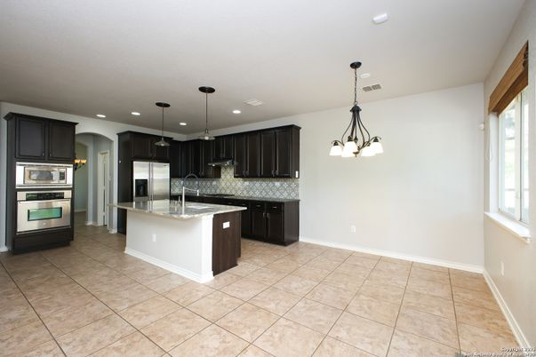Interior, Kitchen, Pendant Lights, Recessed Lighting, Stainless Steel Appliances