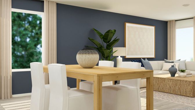Dining room, Interior, Wood Texture Flooring