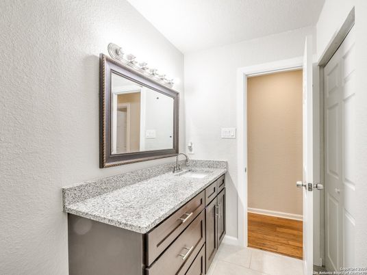 Bathroom, Dual Sink Vanities, Interior, Wood Texture Flooring