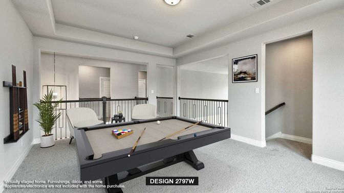 Billiard Table, Game Room, Interior