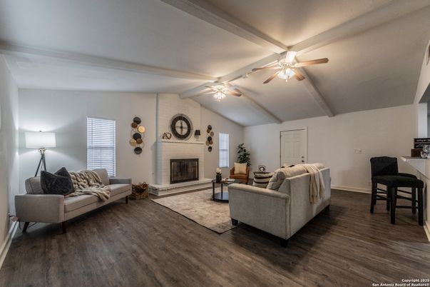 Fireplace, Interior, Living room, Wood Texture Flooring