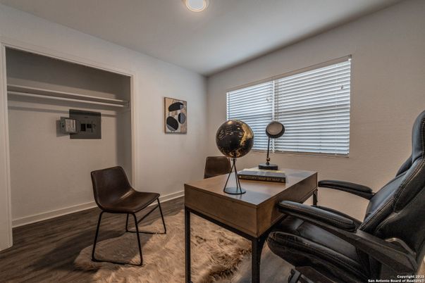 Home Office, Interior, Wood Texture Flooring