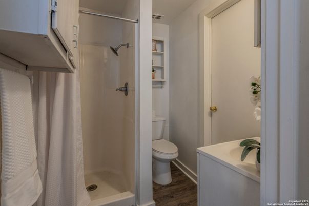 Bathroom, Interior, Wood Texture Flooring