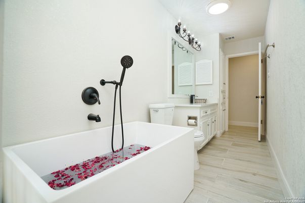 Bathroom, Interior, Wood Texture Flooring