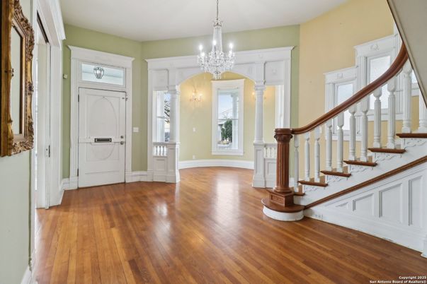 Chandelier, Interior, Wood Texture Flooring