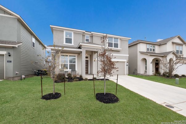 Attached, Backyard, Exterior, Facade, Mediterranean