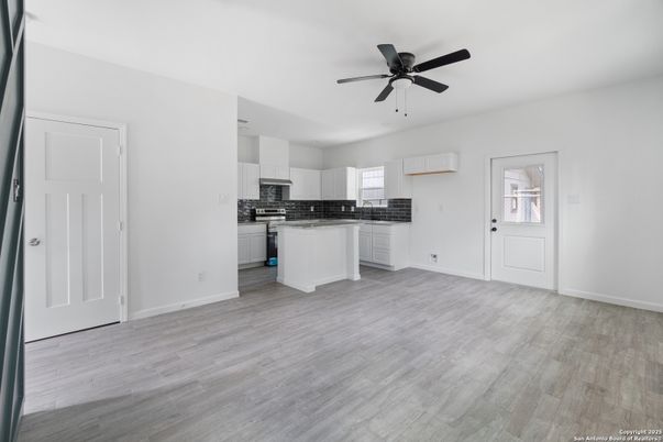 Empty room, Interior, Kitchen, Wood Texture Flooring