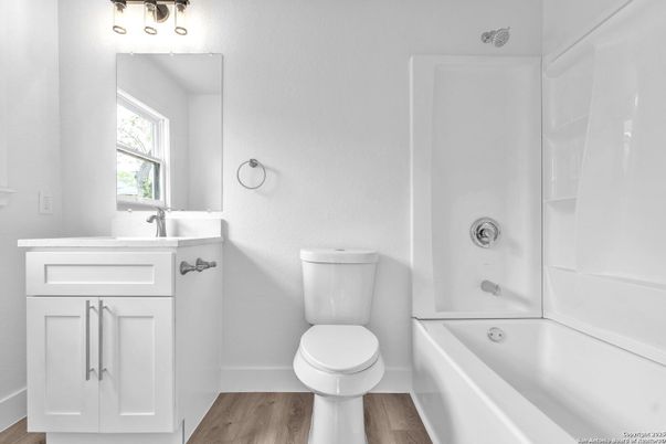 Bathroom, Interior, Wood Texture Flooring