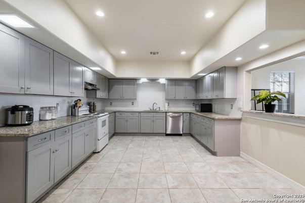 Interior, Kitchen, Recessed Lighting, Stainless Steel Appliances
