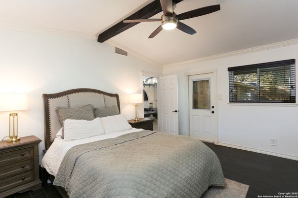 Bedroom, Interior, Wooden Beams, Wood Texture Flooring