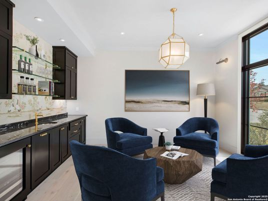 Interior, Living room, Pendant Lights, Recessed Lighting, Wood Texture Flooring