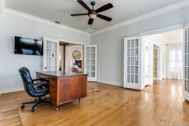Home Office, Interior, Wood Texture Flooring