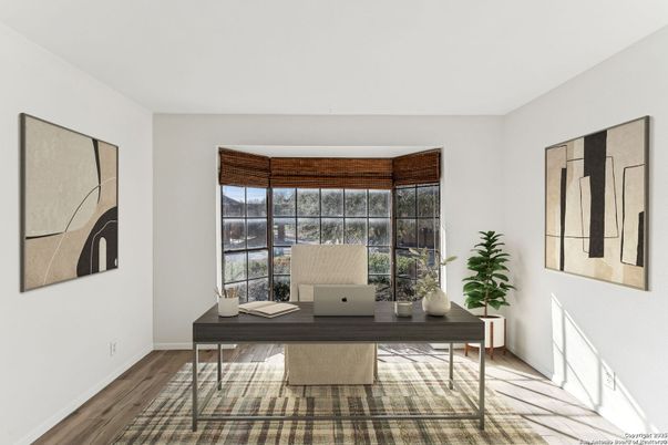 Home Office, Interior, Wood Texture Flooring