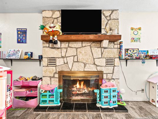 Fireplace, Interior, Stone Walls