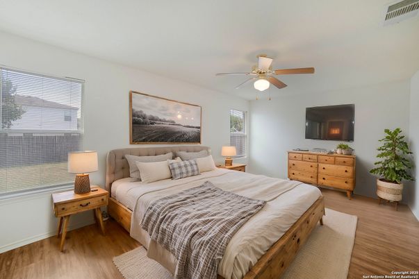 Bedroom, Interior, Wood Texture Flooring