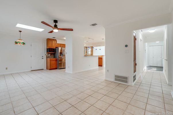 Empty room, Interior, Kitchen, Stainless Steel Appliances