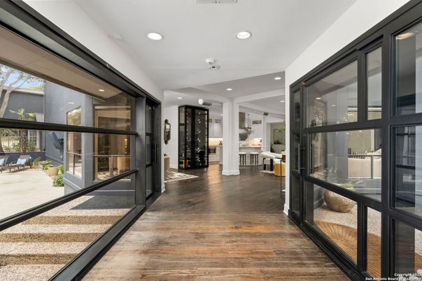 Interior, Recessed Lighting, Wood Texture Flooring