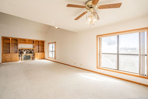 Empty room, Fireplace, Interior