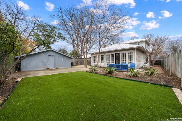 Backyard, Detached Garage, Exterior