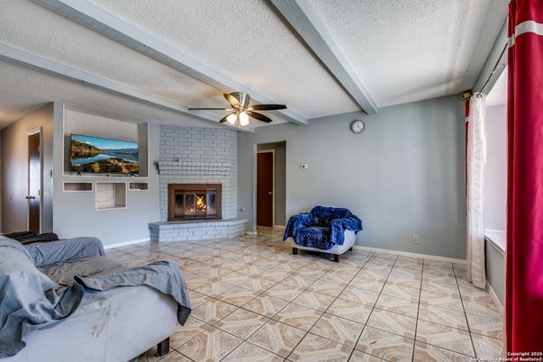 Empty room, Fireplace, Interior, Stone Walls