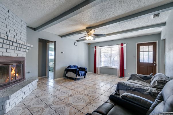 Fireplace, Interior, Stone Walls