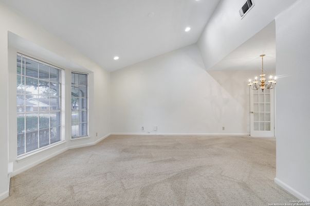Chandelier, Empty room, Interior, Recessed Lighting