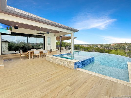 Exterior, Pool, Wood Texture Flooring
