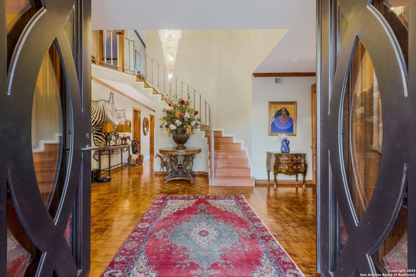 Chandelier, Interior, Wood Texture Flooring