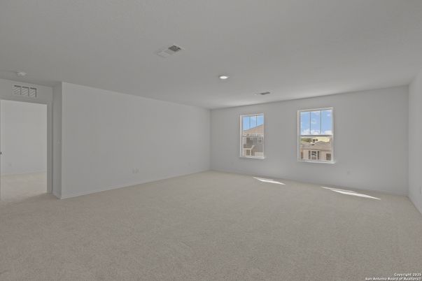 Empty room, Interior, Recessed Lighting